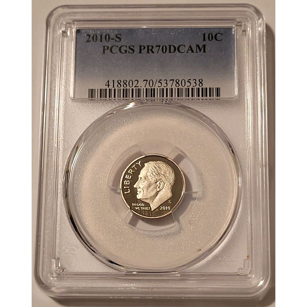 2010 S Clad Roosevelt Dime Proof PR70 DCAM PCGS